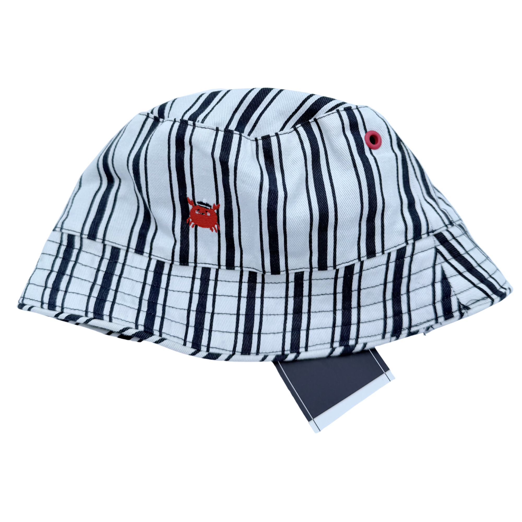Bob reversible rayé crabe — 12-18 mois