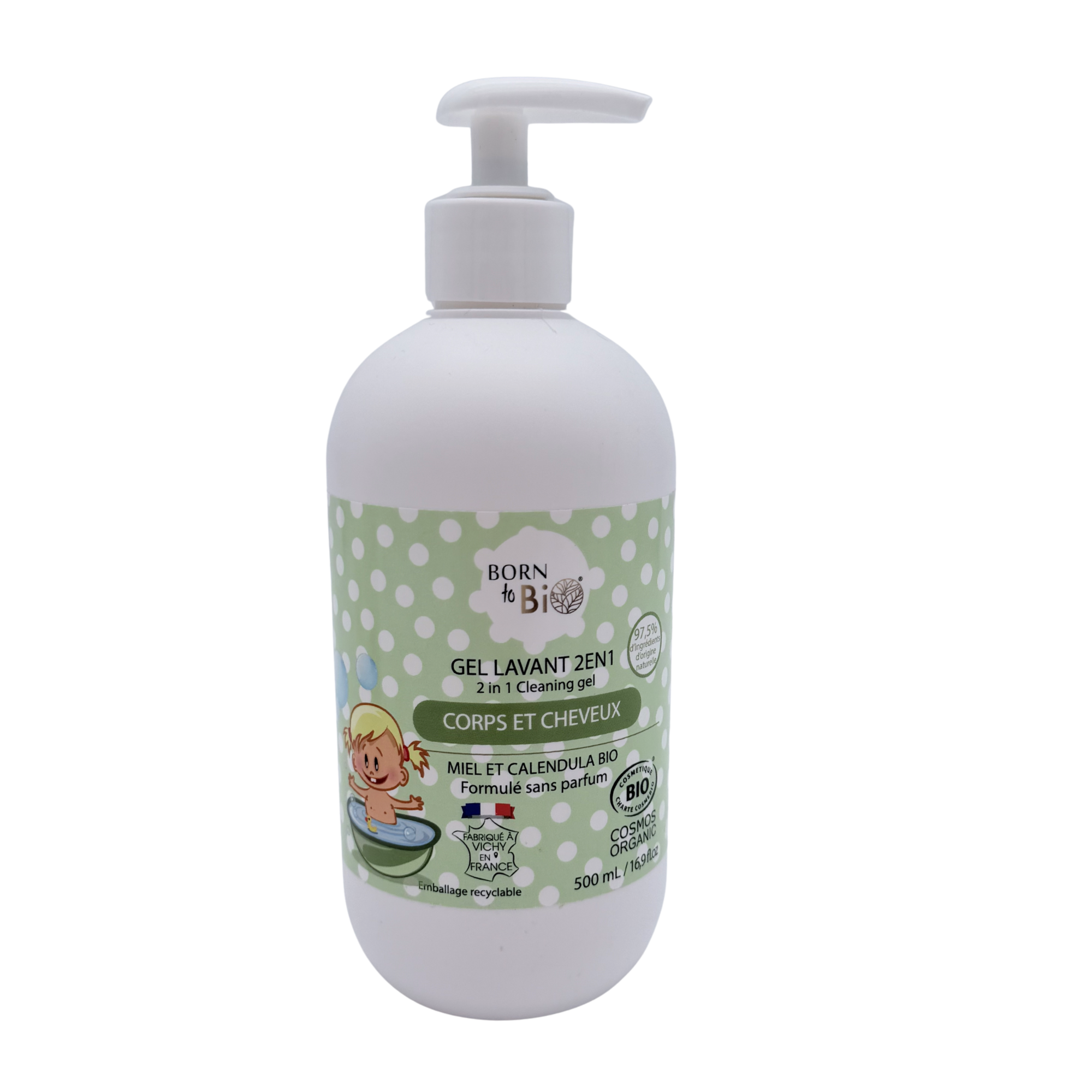 Gel lavant 2 en 1 corps et cheveux — 500 ml