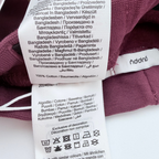 Pantalon bordeaux à petits cœurs dorés - 4-6 mois