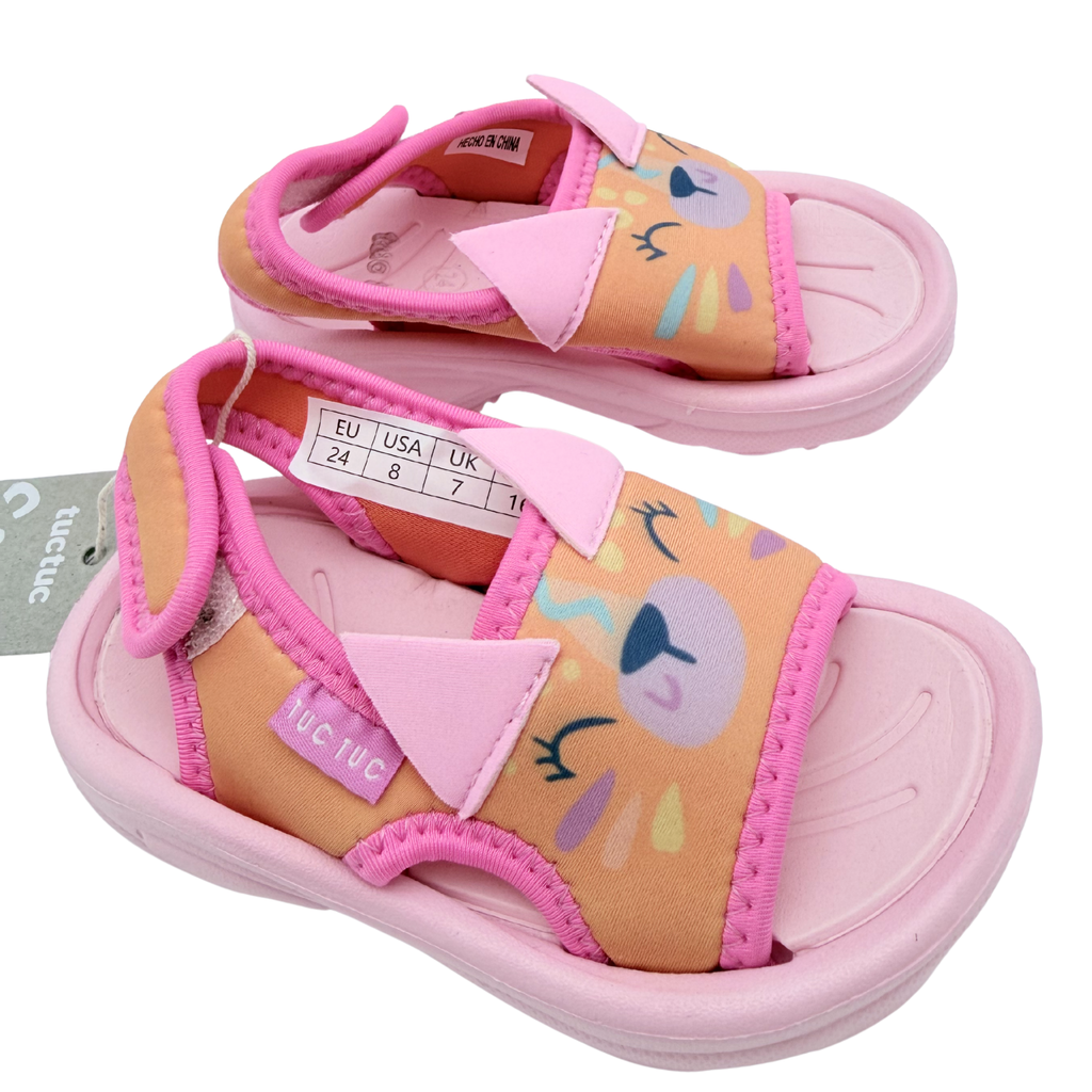 Sandales aquatiques rose chat avec sac de transport - 24