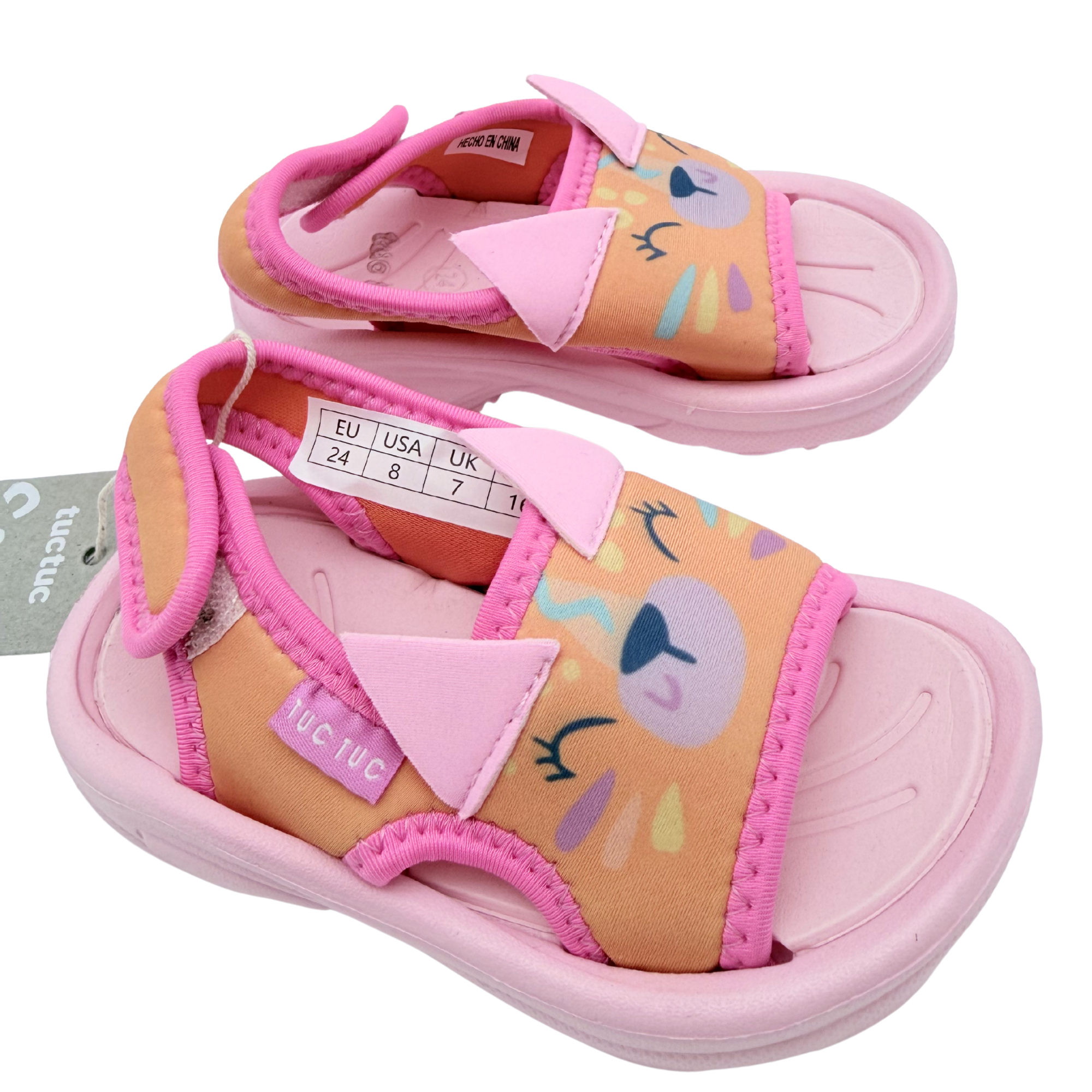 Sandales aquatiques rose chat avec sac de transport - 24