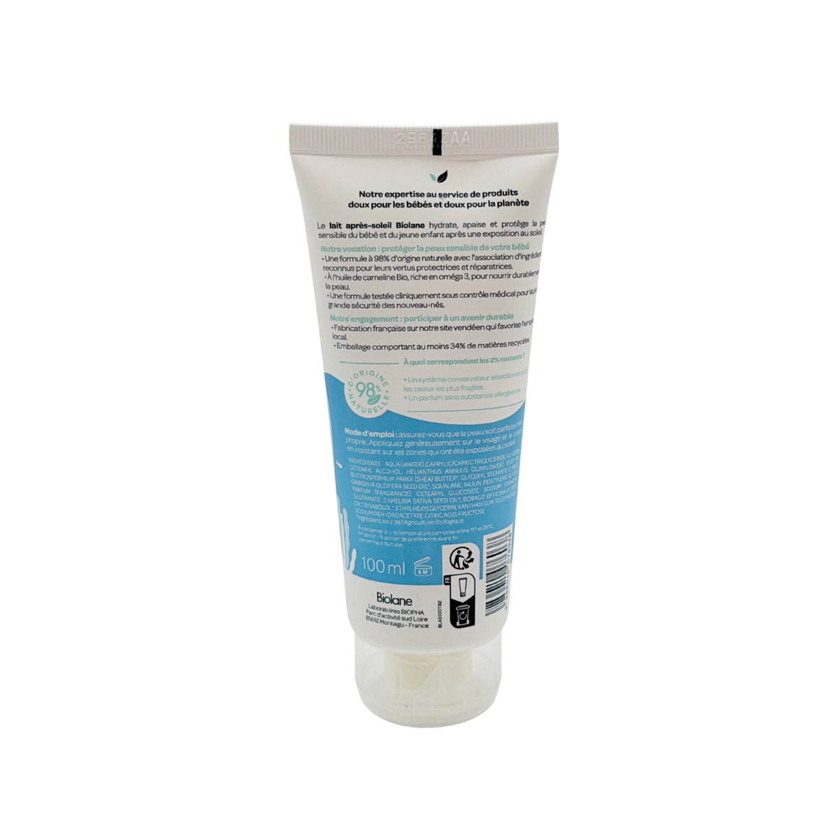 Lait après-soleil bébé & enfant — 100 ml