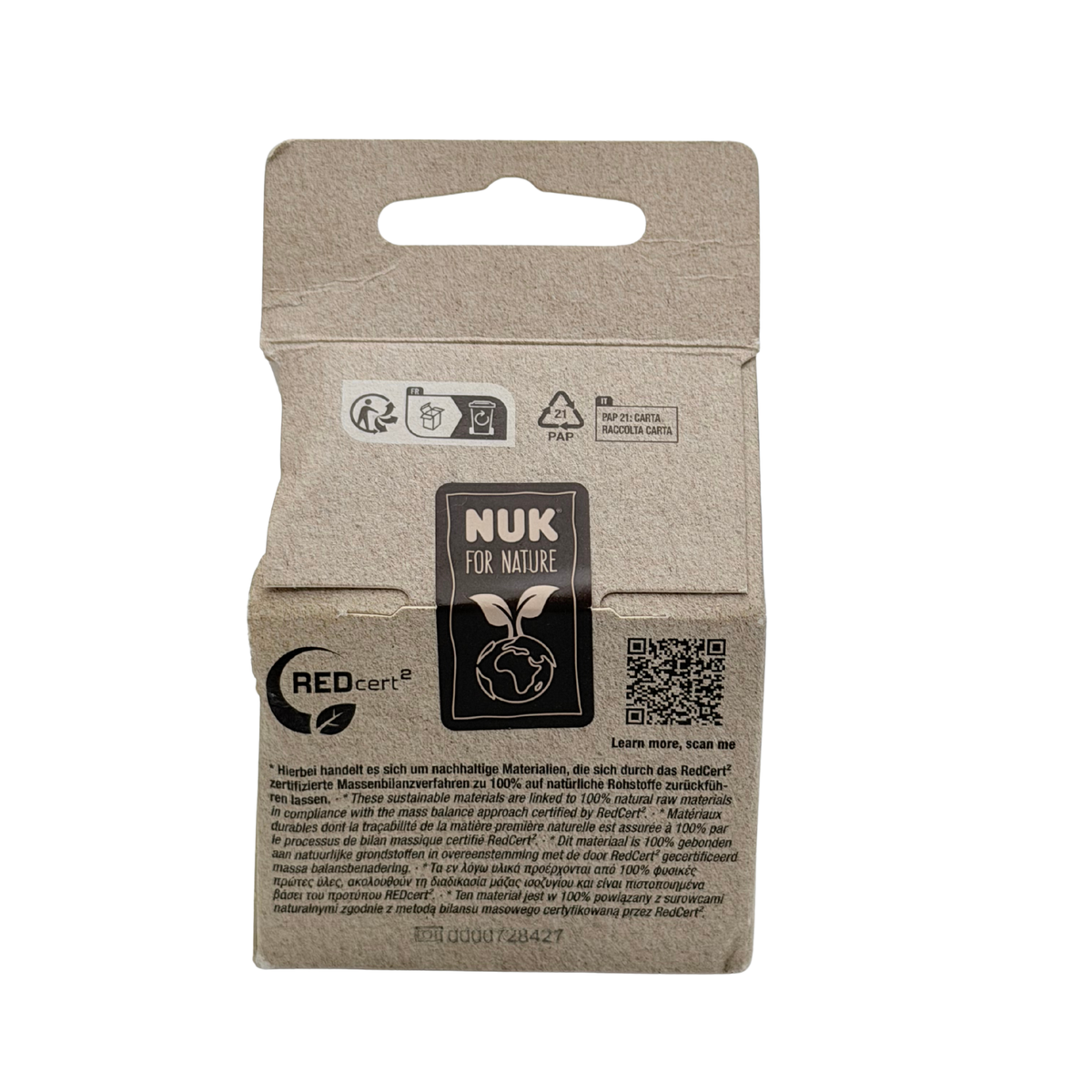 Lot de 2 tétines en silicone For Nature débit S