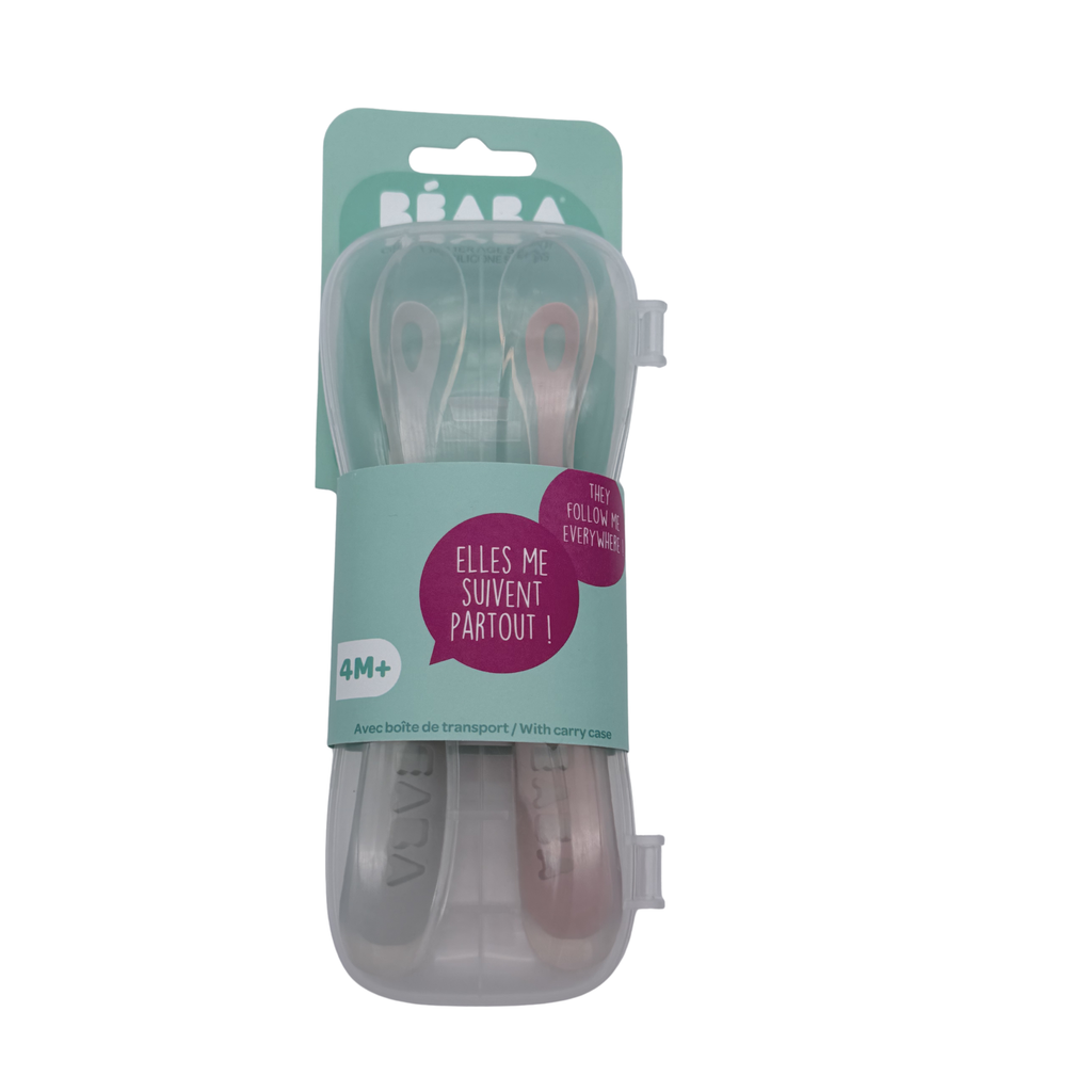 Cuillères bébé avec boîte de transport 4 mois+