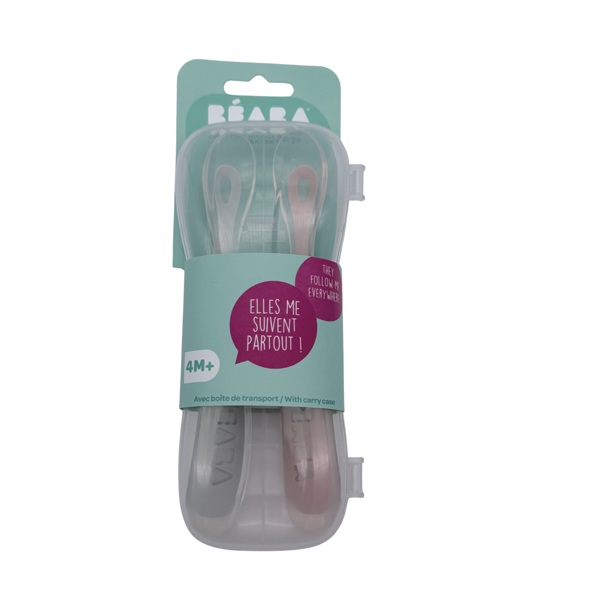 Cuillères bébé avec boîte de transport 4 mois+