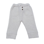 Pantalon beige chiné avec boutons décoratifs - 9 mois
