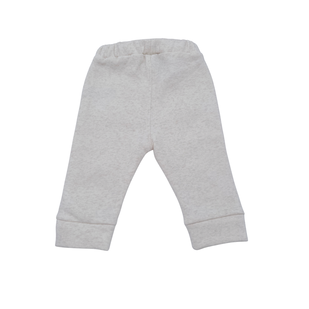 Pantalon beige chiné avec boutons décoratifs - 9 mois