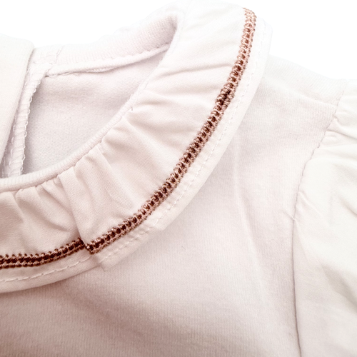 Body blanc col Claudine — 9 mois