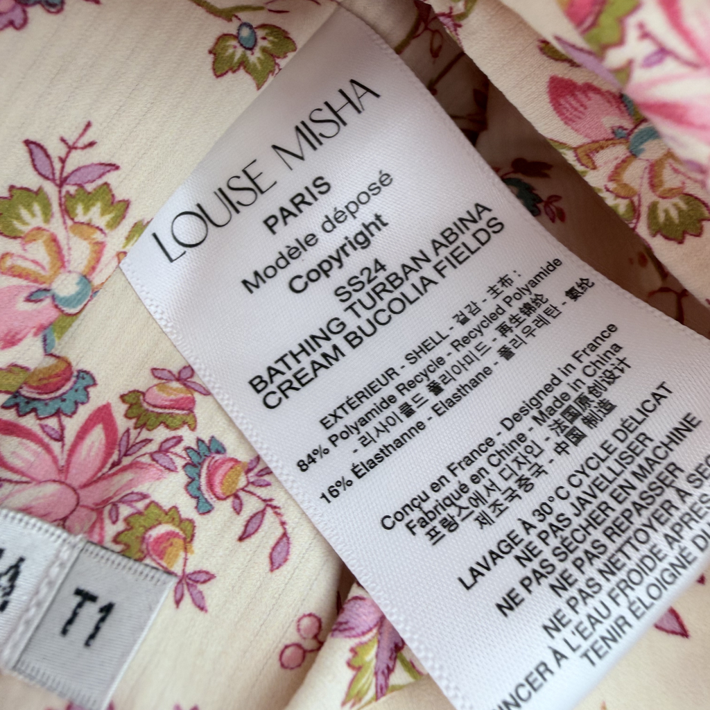 Turban de bain fleuri — 9-12 mois