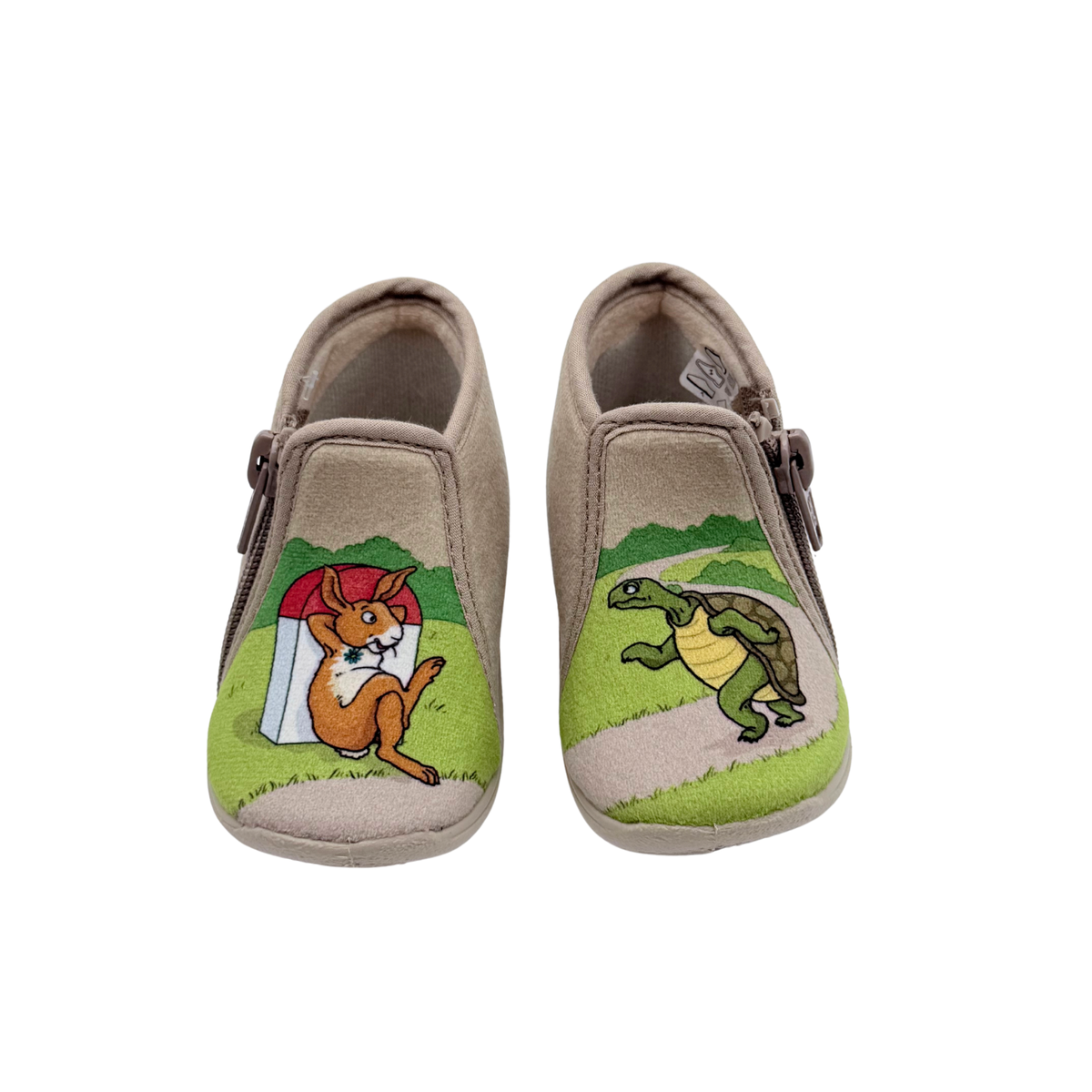 Chaussons bébé beige Les Fables de La Fontaine – 19