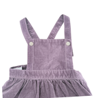 Robe chasuble velours mauve — 6-9 mois