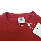 T-shirt rouge manches longues motif ours — 6 mois