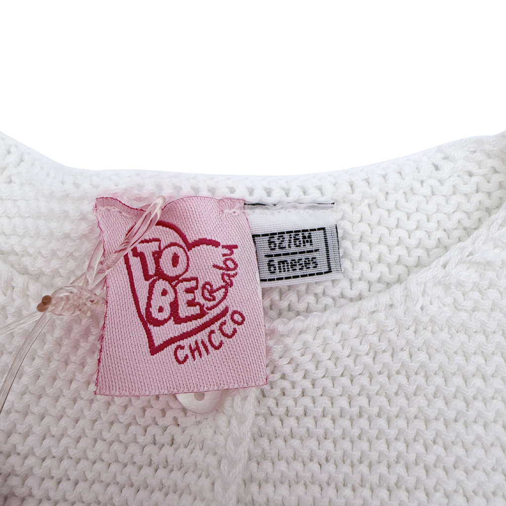 Gilet maille blanc — 6 mois