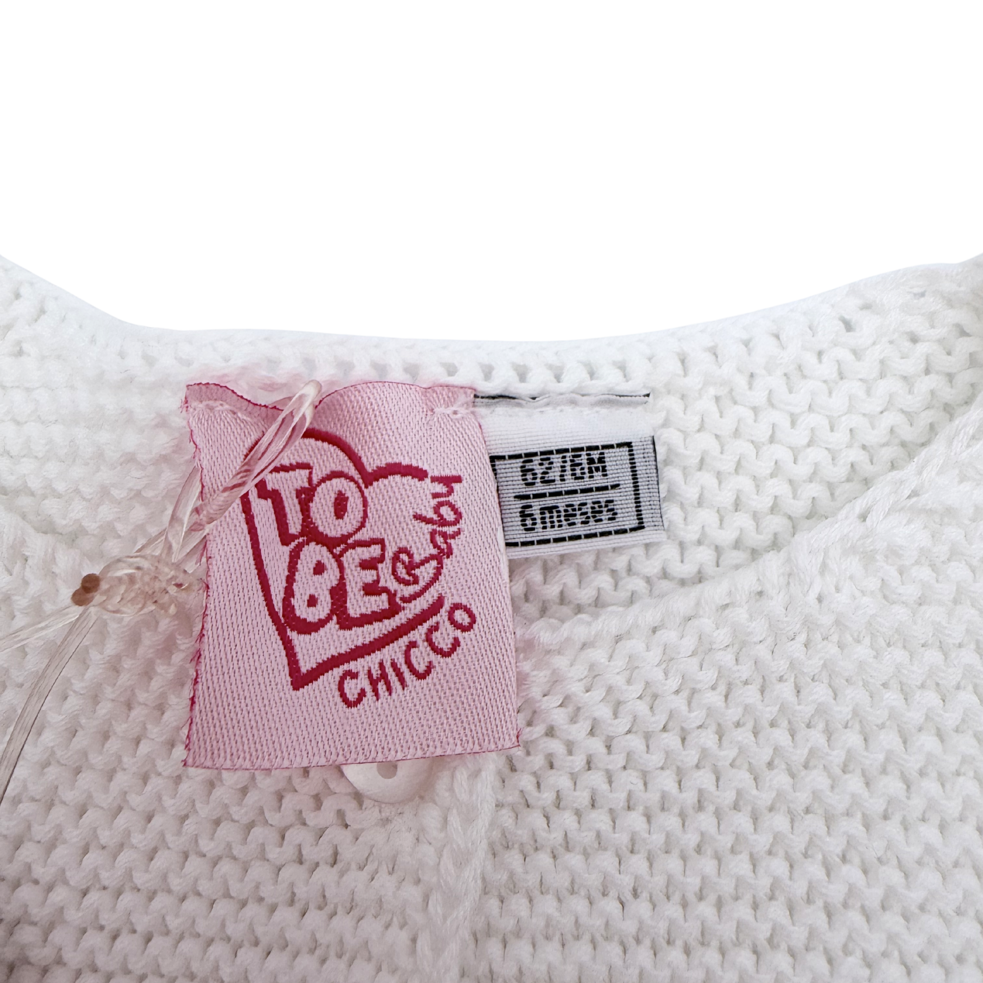 Gilet maille blanc — 6 mois