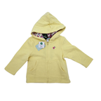 Sweat à capuche jaune pâle — 12 mois