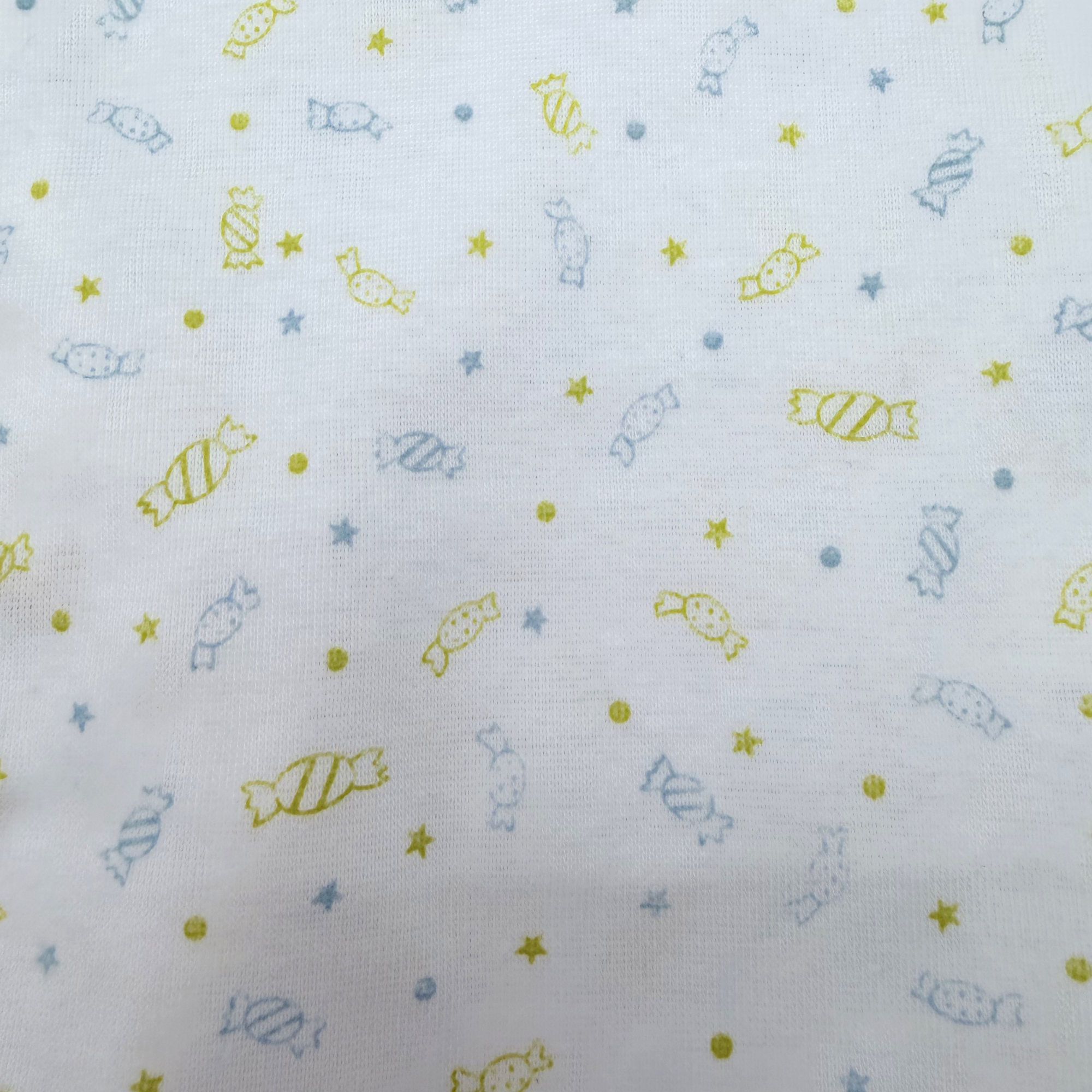 Lot de 2 bodies manches courtes blanc imprimé bonbons — 0-3 mois