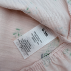 Robe rose imprimé papillons — 0-3 mois