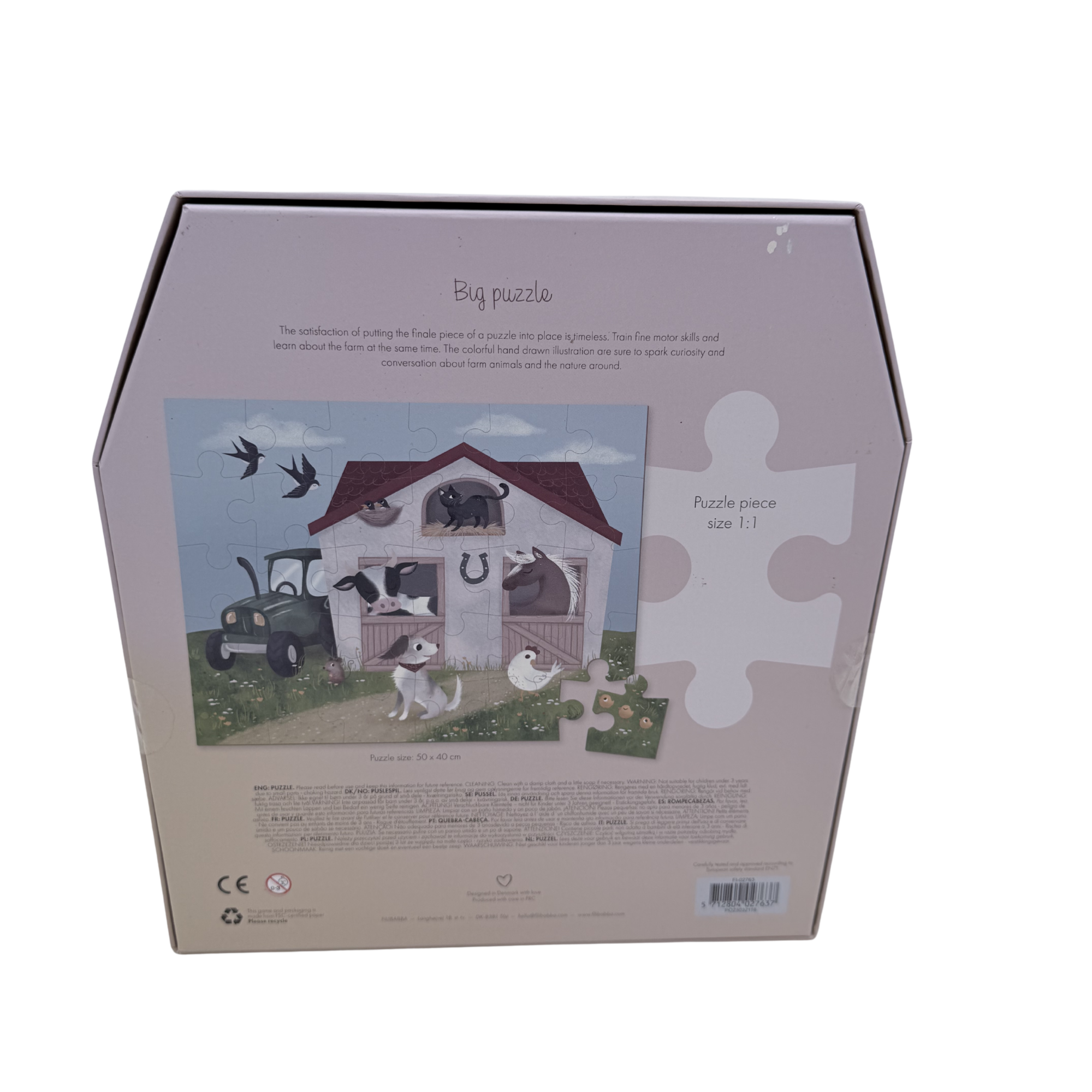 Puzzle animaux de la ferme – 30 pièces