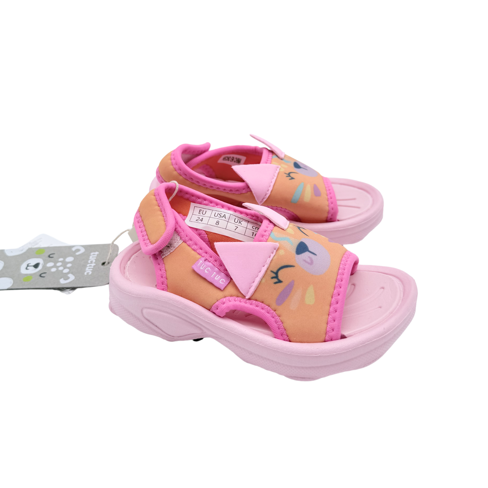 Sandales aquatiques rose chat avec sac de transport - 24
