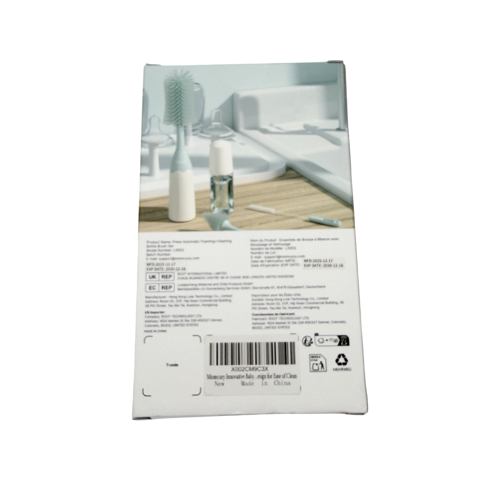 Kit de nettoyage pour biberons avec distributeur de mousse