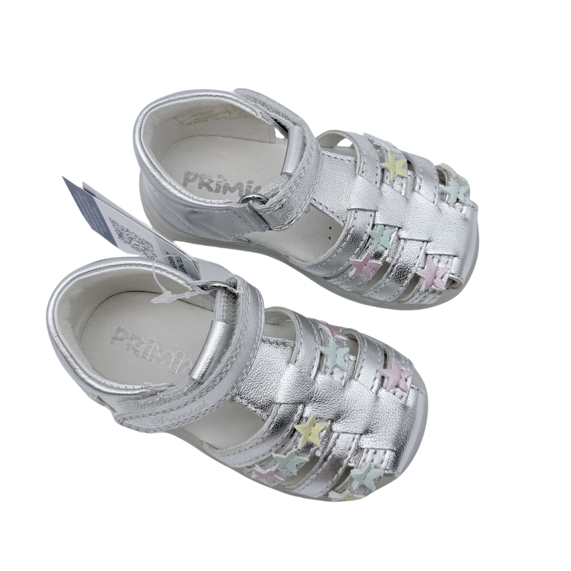 Sandales argentées à étoiles multicolores – 19