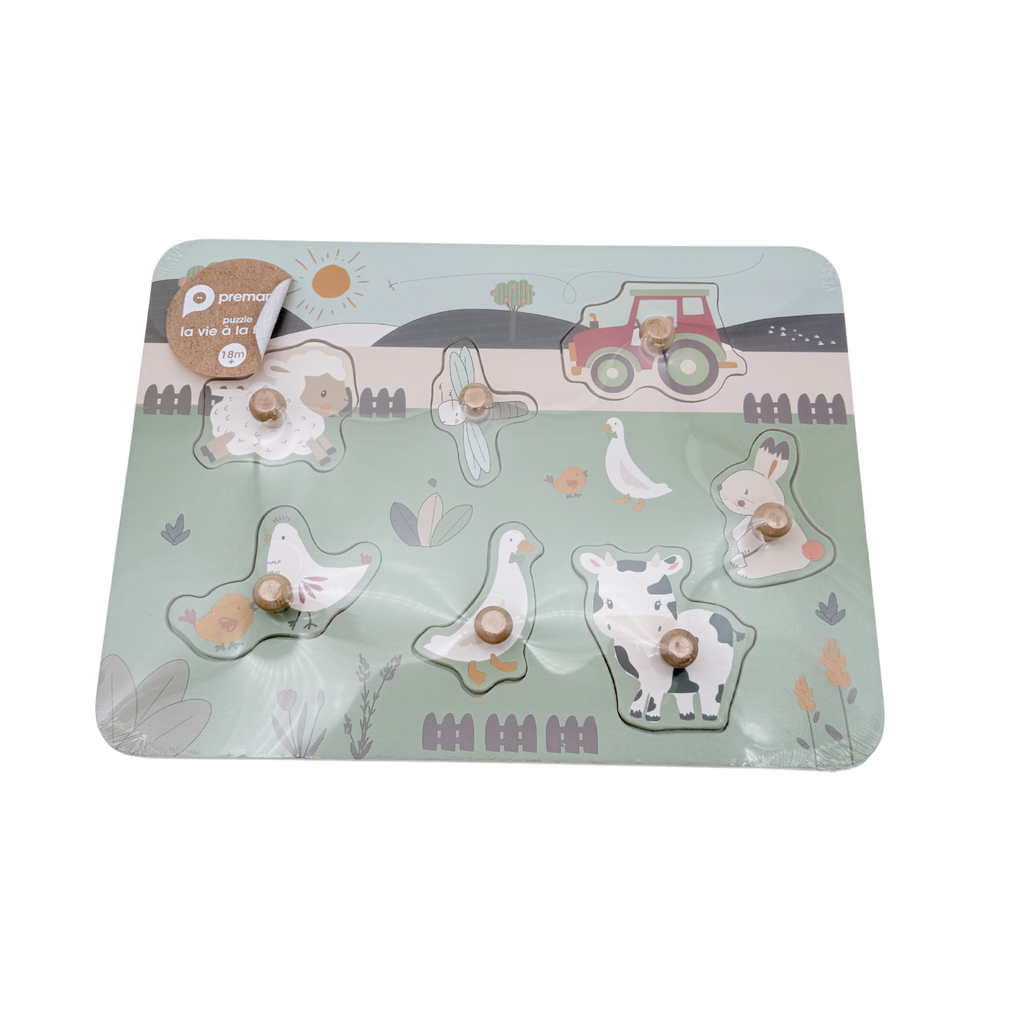 Puzzle en bois animaux de la ferme