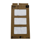 Lot de 3 bodies manches courtes blancs — 18 mois