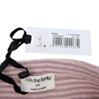 Legging rose rayé en maille côtelée - 1 mois