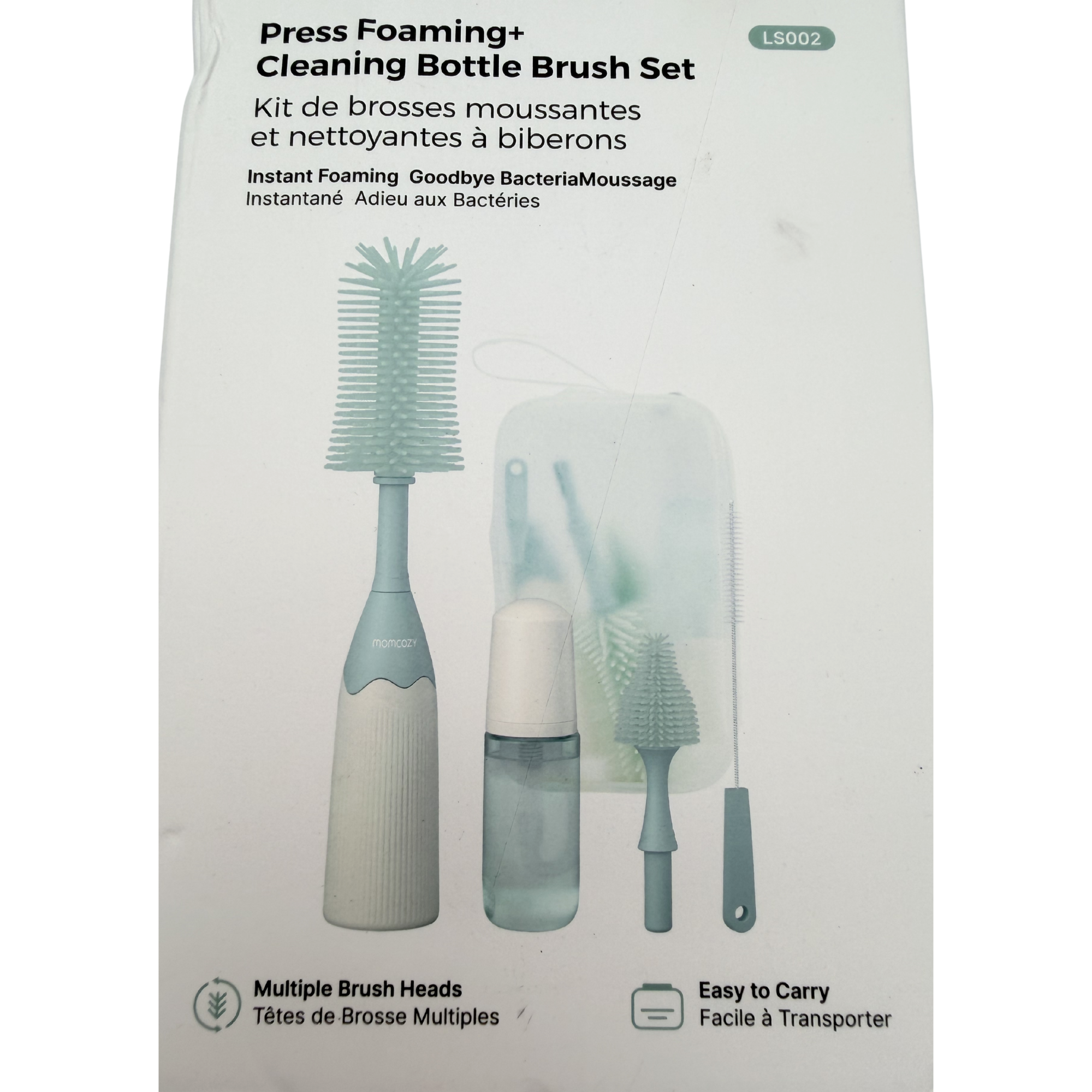 Kit de nettoyage pour biberons avec distributeur de mousse