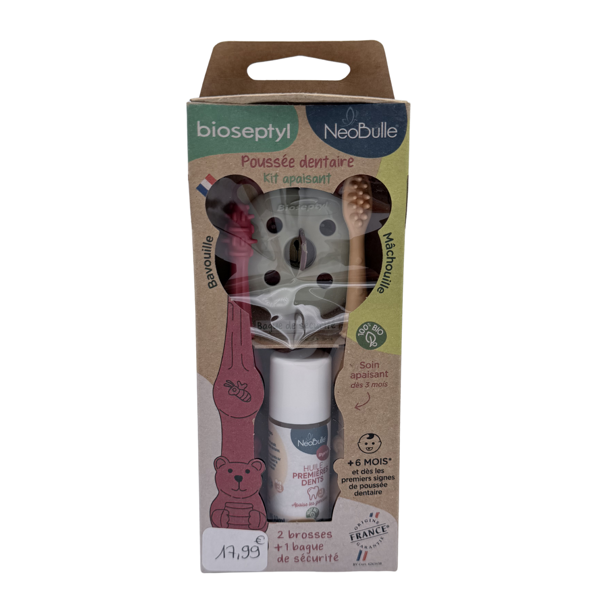 Kit apaisant poussée dentaire