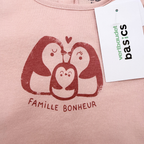 Lot de 2 t-shirts manches longues rose et bleu à imprimés — 6 mois
