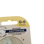 Lot de 2 sucettes silicone anatomique — 0-6 mois