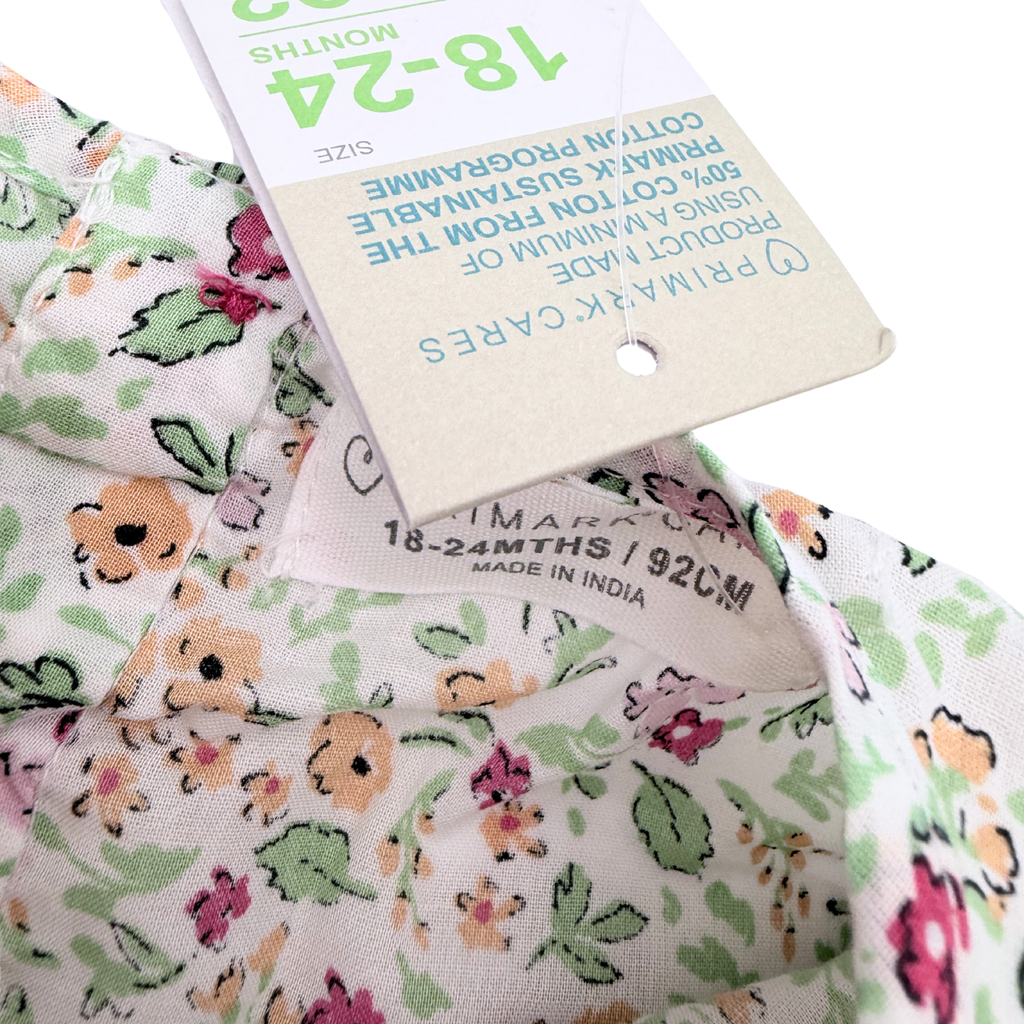 Robe légère à volants imprimé liberty - 18-24 mois