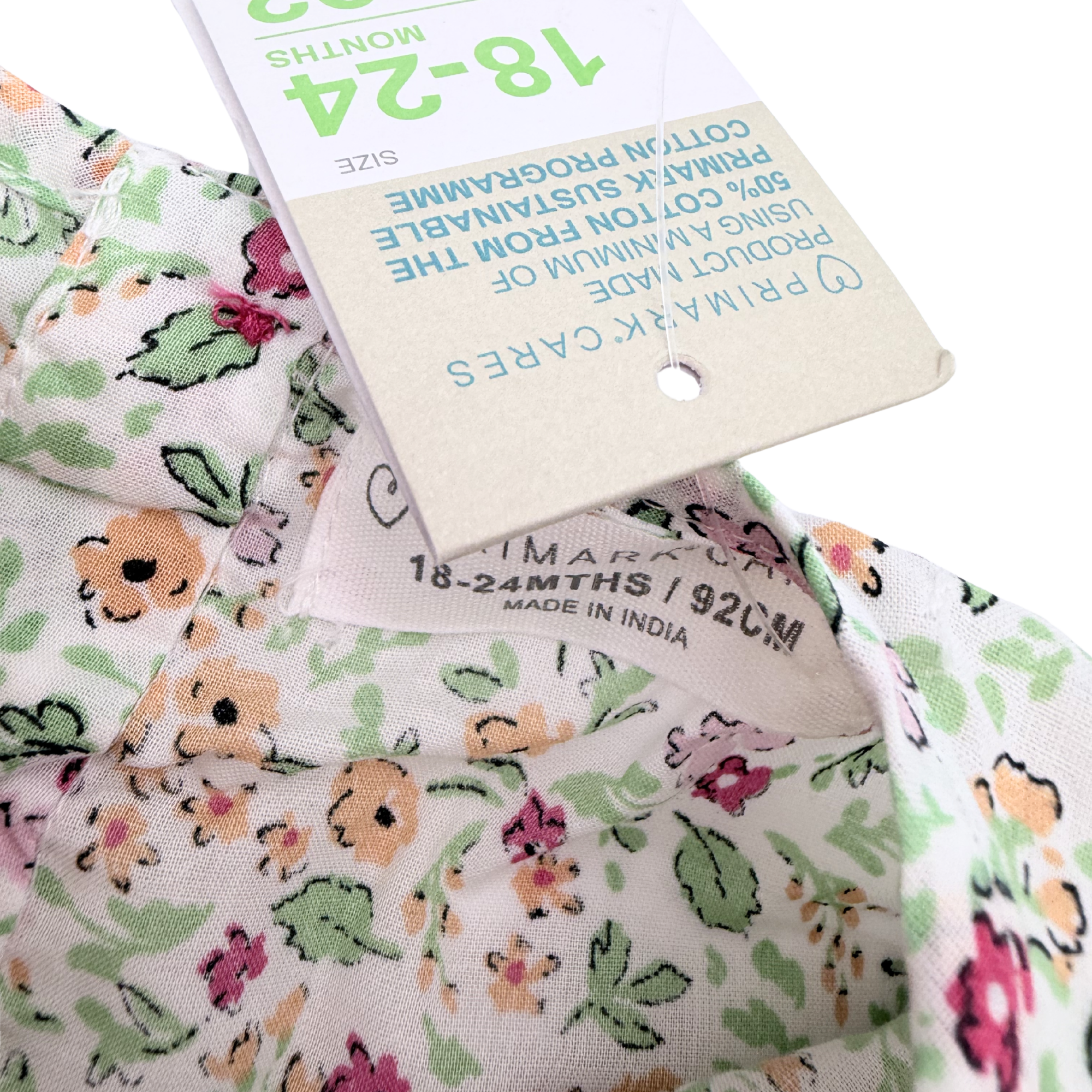 Robe légère à volants imprimé liberty - 18-24 mois