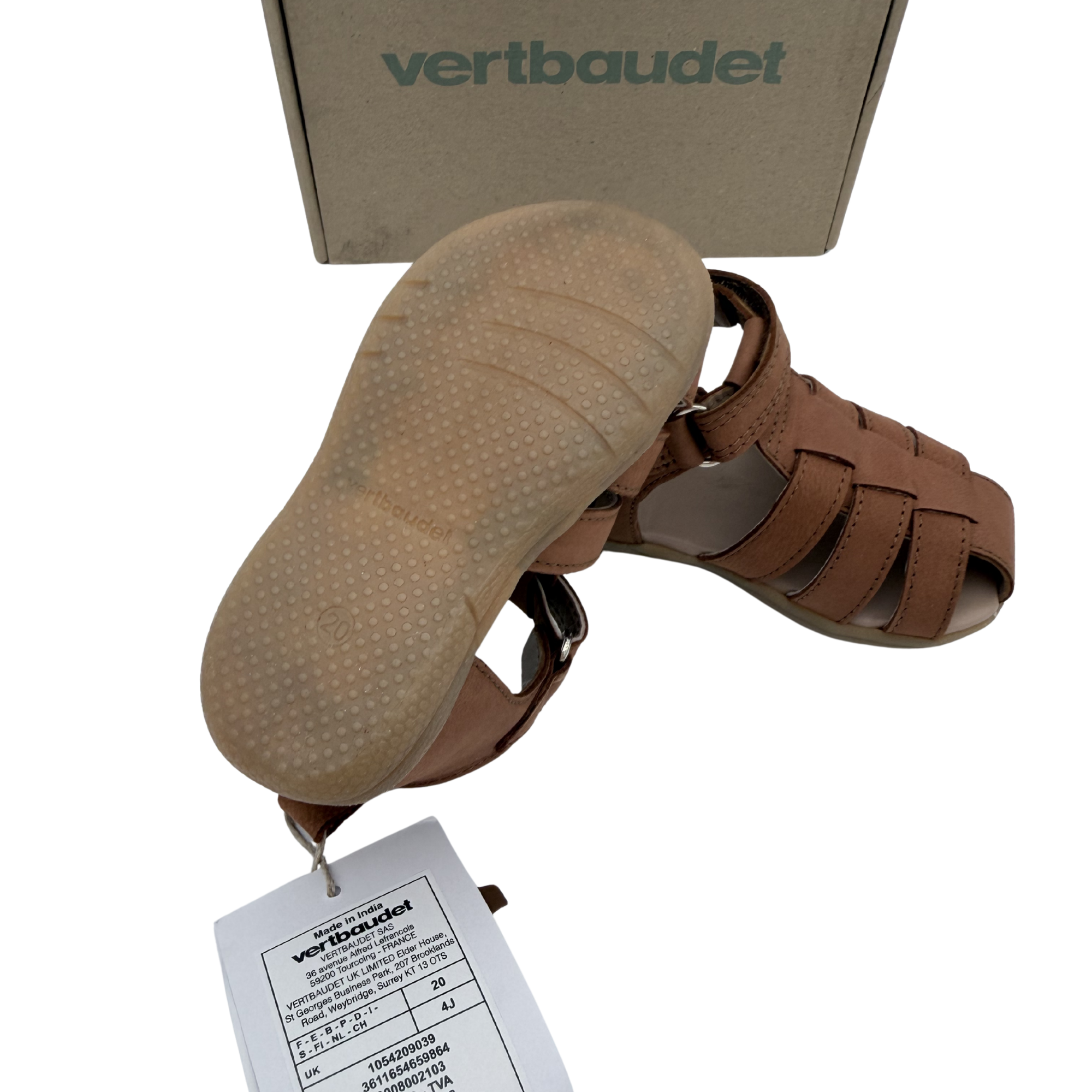 Sandales cuir camel — 20