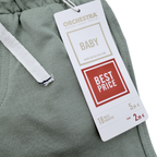 Short en molleton vert sauge - 18 mois