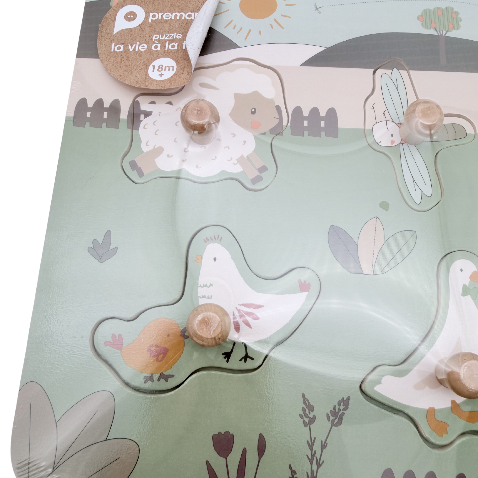Puzzle en bois animaux de la ferme