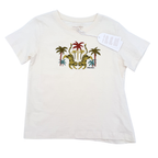 T-shirt écru imprimé tigres et palmiers — 6 ans