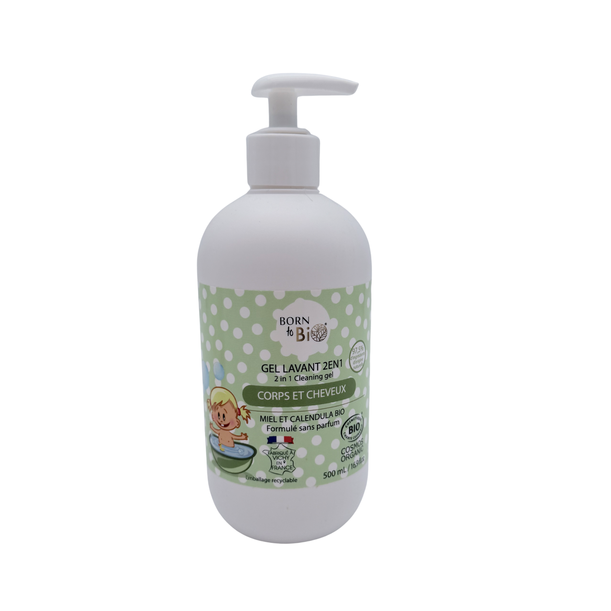 Gel lavant 2 en 1 corps et cheveux — 500 ml