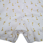 Ensemble salopette short et t-shirt girafes — 6 mois