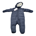 Combinaison pilote bébé matelassée bleu marine - 12 mois