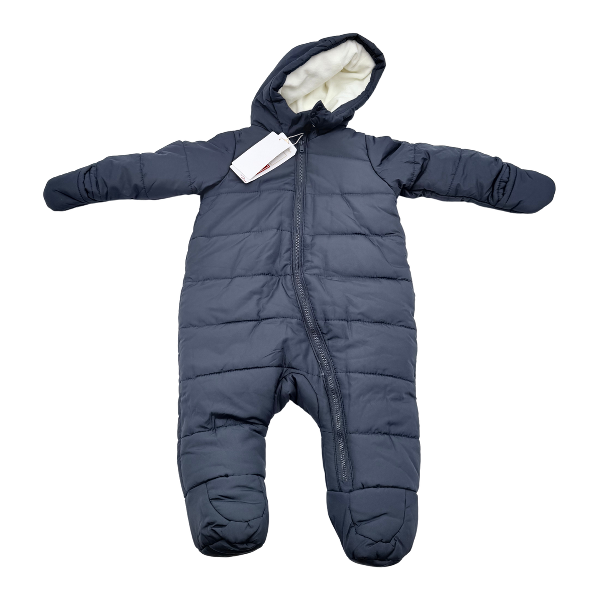 Combinaison pilote bébé matelassée bleu marine - 12 mois