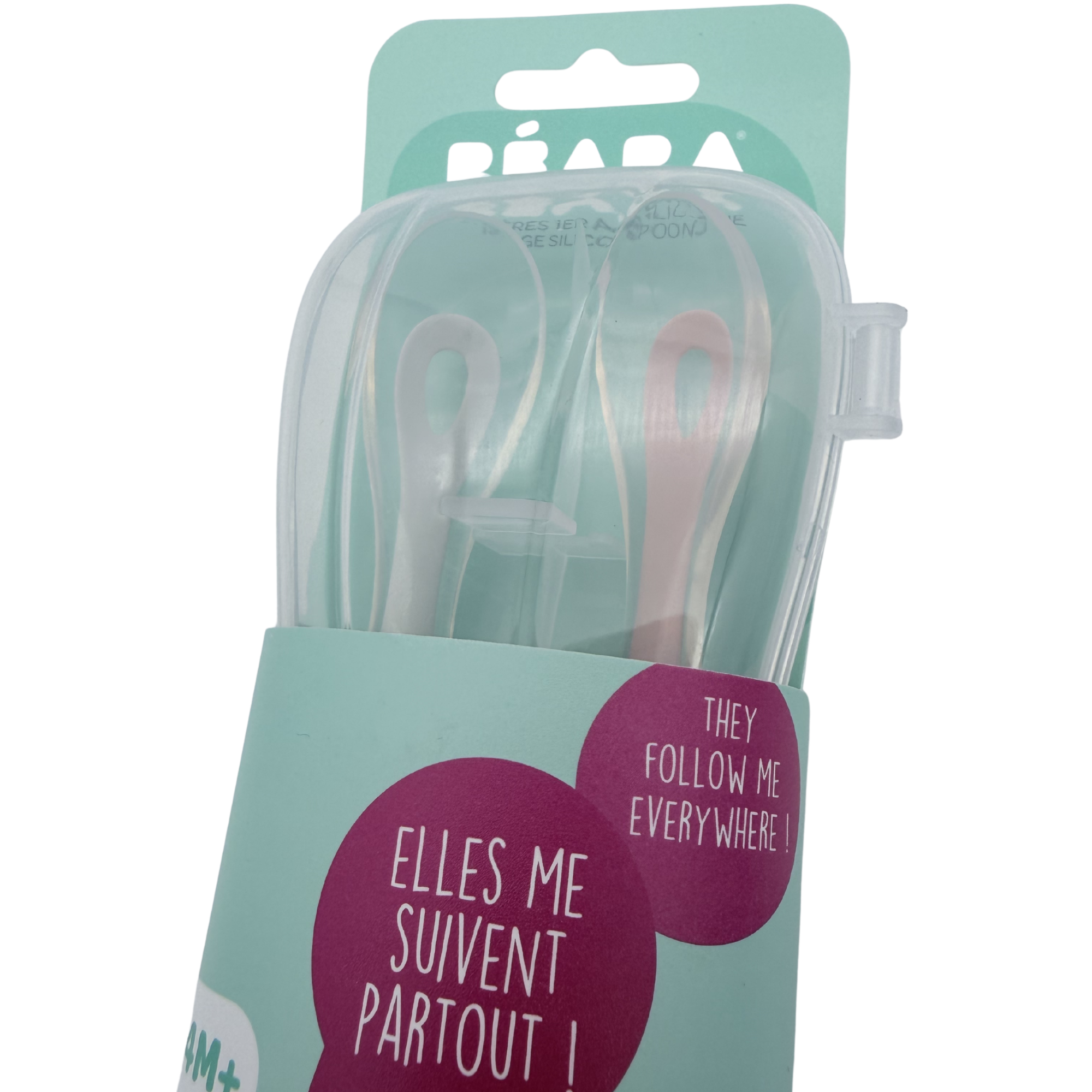 Cuillères bébé avec boîte de transport 4 mois+