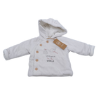 Veste bébé à capuche écrue « Welcome to the World » - 3-6 mois