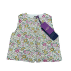 Gilet fleuri liberty sans manches — 6 mois