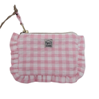 Mini pochette froufrou Lola – Vichy rose