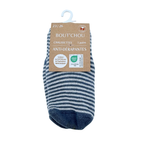 Chaussettes bleues rayées antidérapantes – 23-26