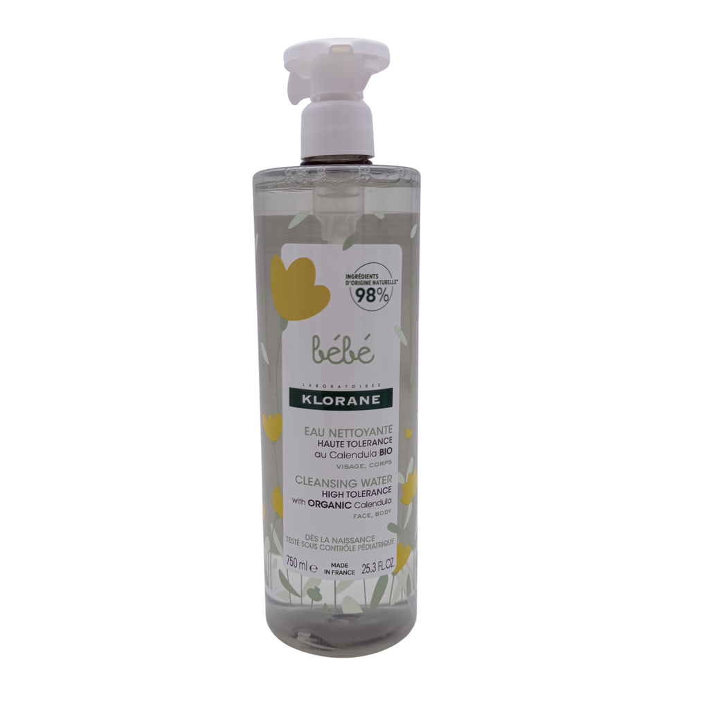 Eau nettoyante haute tolérance au calendula bio — 750 ml