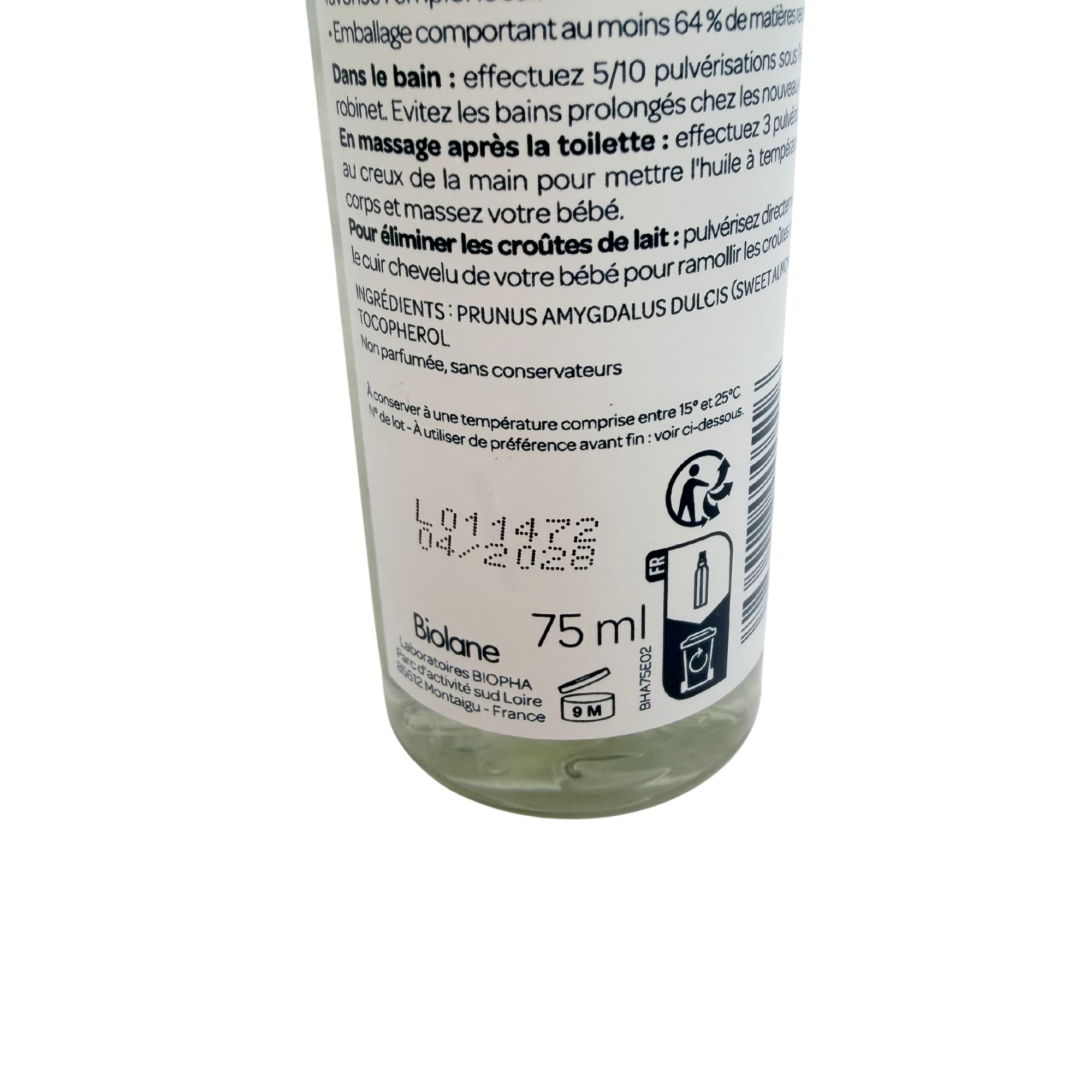 Huile d’amande douce — 75 ml