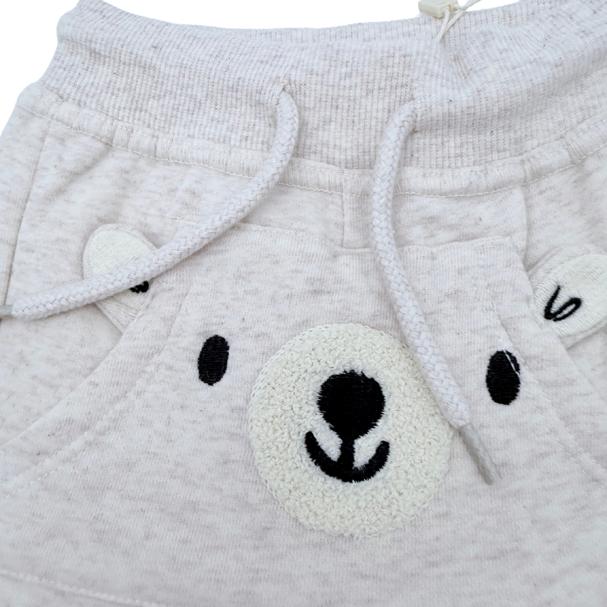 Pantalon jogging beige avec motif ours - 3 mois